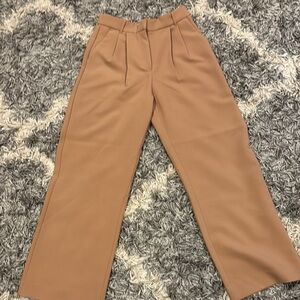 Abercrombie & Fitch Tan Wide-Leg Pants
